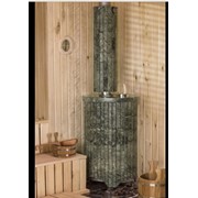 Уникальная по красоте и производительности печь “Ламель“ в облицовке из природного камня. фотография
