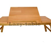 Столик для ноутбука Lazy-table цвет натурального дерева (бук,дуб) фотография