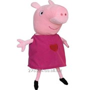Мягкая игрушка Peppa Pig Пеппа с вышитым сердцем 30 см 25096 фото