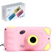 Детский фотоаппарат «Котик», дисплей 4,39 дюйма, цвет розовый фото