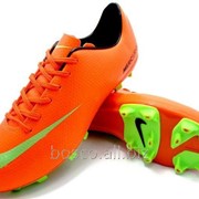 Футбольные бутсы Nike Mercurial FG Orange/Green/Black фотография