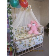 Набор постельного в детскую кроватку (8 предметов) фотография
