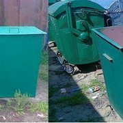 Бак, контейнер металлический для мусора пр-ва Украина, 0,75 м.куб. фото