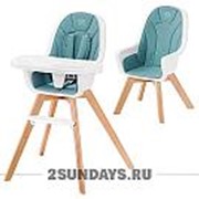 Стул для кормления KinderKraft Tixi Turquoise фотография