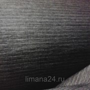 Ткань костюмно-брючная серая в тонкую белую полоску