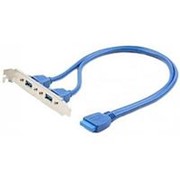 Планка для корпуса на 2 USB*3.0 порта Af вывод с материнской платы Cablexpert CC-USB3-RECEPTACLE