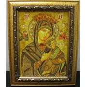 Икона Матерь Божья Неустанной помощи в янтаре фото