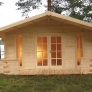 Строительство домов из дерева фотография