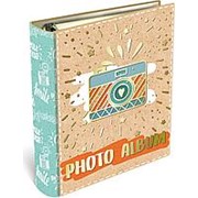 Фотоальбом Феникс "Фотоаппарат", обложка картон-фольга,10 картон. лист. с клеевым покр.,77723