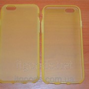 Чехол силиконовый для Apple iPhone 6 4.7“ (желтый, прозрачный, матовый цвет) 2708 фото