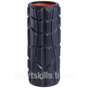 Ролик массажный Pro FA-509 высокая жесткость, 33x13,5 cм, черный/оранжевый фото