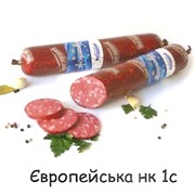Колбаса полукопчёная Европейская НК 1С фото