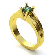 Кольцо А 257 Са?ина (Алтын 585) Фианит фото