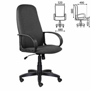 Кресло офисное BRABIX “Praktik EX-279“, ткань/кожзам, серое, 532018 фото
