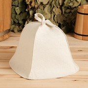 Шапка для бани “Классика“, светлая фото