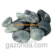 Натуральные камни галька мраморная зеленая Альпи 25-40 мм фотография