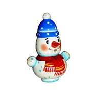 Ёлочная Игрушка Снеговик в шапке