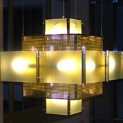 Светильник эксклюзивный в стиле хай тек. Изготовлен на заказ по эскизу фото