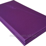 Коврик для фитнеса фиолетовый , складывающийся 0,58 х1,5 м, толщина 6 мм фото