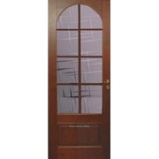 Двери со стеклянными вставками сосна (№23) фото