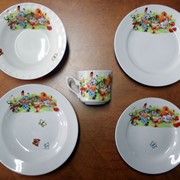 Набор детской фарфоровой посуды (и по отдельности) фото