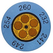 Круглые термоиндикаторы testoterm - измерительный диапазон +143 … +166 °C