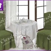 Чехлы для стульев с юбкой (6 шт/уп) | светло-зеленый фото