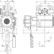 Таль канатная взрывозащищенная BT 10326, г/п -1 тонн, в/п -9 метра, пр-во Болгария фото