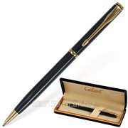 Ручка шариковая Galant GFP006, подарочная, корпус темно-синий, золотистые детали, синяя