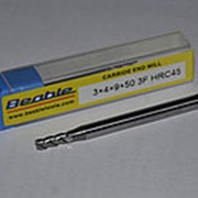 Фреза концевая ц/х d 3,0 (z3) 50/9мм, хв. 4мм HRC45 CARBIDE, BEABLE фото