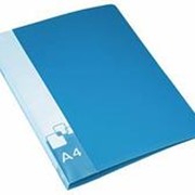 Папка-скоросшиватель Бюрократ с пружинным механизмом, А4, пластик 0,70 мм, синий