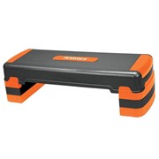 Степ-платформа TORRES арт.AL1023, три уровня, 90см*32см*15/20/25см, оранжево-черный фото