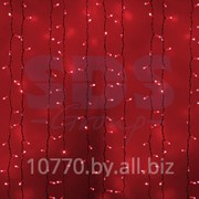 Гирлянда “Светодиодный Дождь“ 2х3м, постоянное свечение, белый провод, 220В, диоды КРАСНЫЕ, NEON-NIGHT фотография