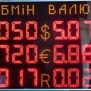 Табло светдодиодное курс валют фото