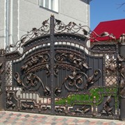 Ворота кованые для дачи фото