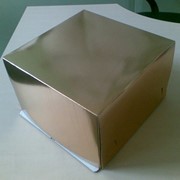 Коробка для торта на 3 кг 280*280*130мм, золотая
