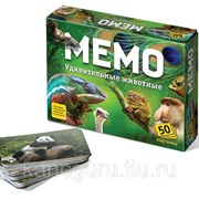 Настольные игры Нескучные Игры Мемо “Удивительные животные“ (50 карточек) фото