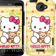 Чехол на HTC One X Hello kitty. Yellow “681c-42“ фотография