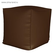 Пуфик Куб мини, ткань нейлон, цвет коричневый фото