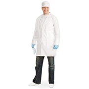 Медицинский халат мужской, белый фото