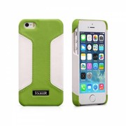 Чехол iCarer для iPhone 5/5S Colorblock Green/White (back cover) фотография