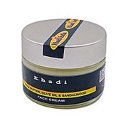 Питательный крем для лица с маслом ши, оливой и сандалом (face cream) Khadi Natural 50г