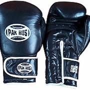 Перчатки боксерские Pak Rus, кожа, черный,14 oz (пара) фото