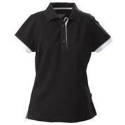 Рубашка поло женская ANTREVILLE, черная, размер XL фото