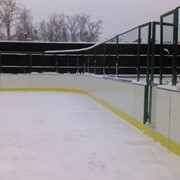 Площадки хоккейные из ПНД с монтажом фото