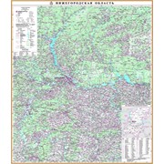 Настенная карта Нижегородской области 2 фото