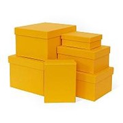 Коробка подарочная “Кукурузно-жёлтая“, прямоугольная, 190х150х90 мм, 1051 фото