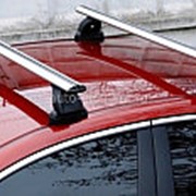 Багажник на крышу Пежо 307 (Peugeot 307) хэтчбек 2001-2011, аэродинамические поперечины Lux. фото