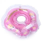 Круг на шею Baby Swimmer для купания детей от 0 до 24 месяцев розовый полуцвет ;BS02P
