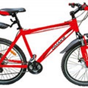 Велосипед OMAKS 26-123 disk красный (колеса 26“; 21 скорость; рама-19,5“) фото